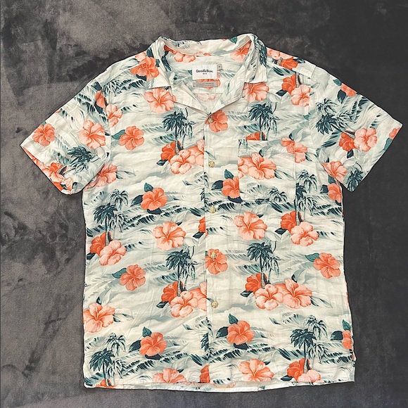 Goodfellow Hawaiian Shirt - Picture 1 of 6